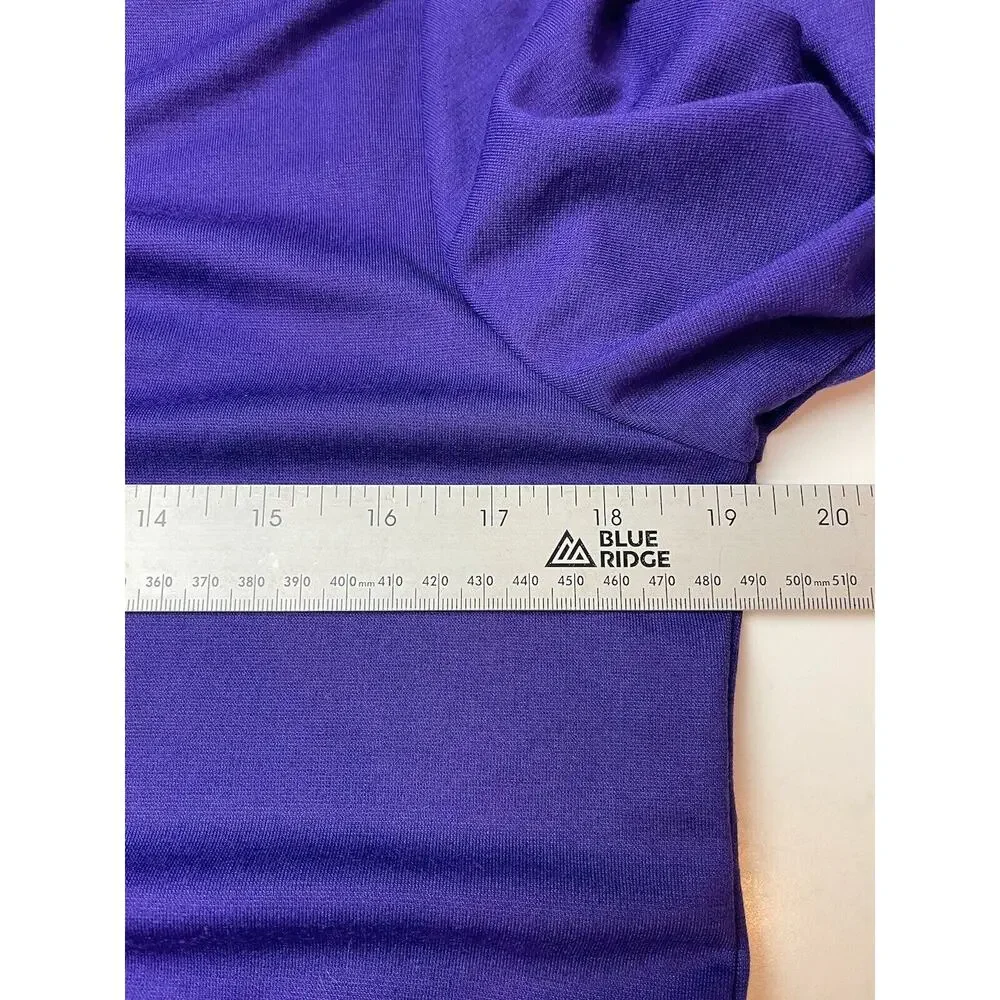 SUSAN GRAVER-Size Small-Knit-3/4 Sleeve Dress-Purple - Picture 5 of 9